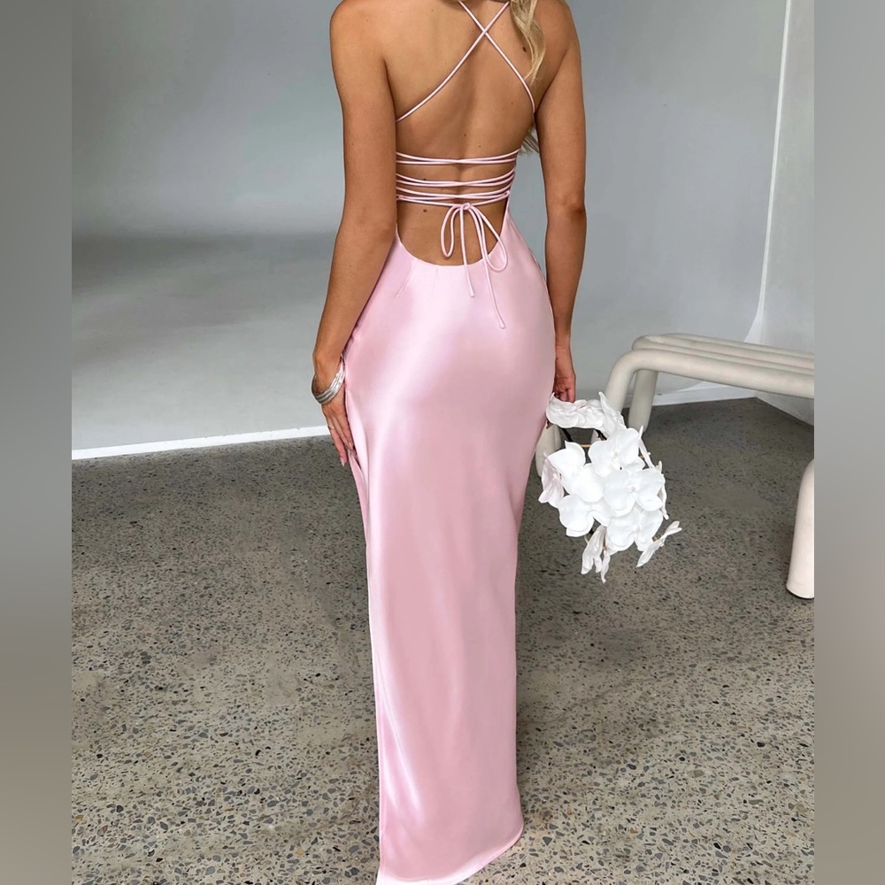 BABYBOO Makalita Maxi Dress in Blush